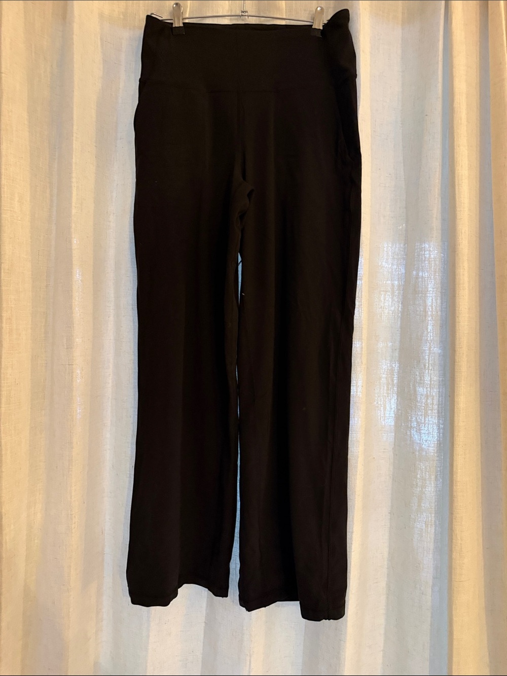 lululemon Black Wide-Leg Yoga Pants - Picture 3 of 5